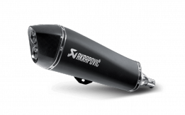 Akrapovic Slip-on Line RVS Black Einddemper met E-keur Piaggio MP3 400 / LT / RST 2008 > 2013